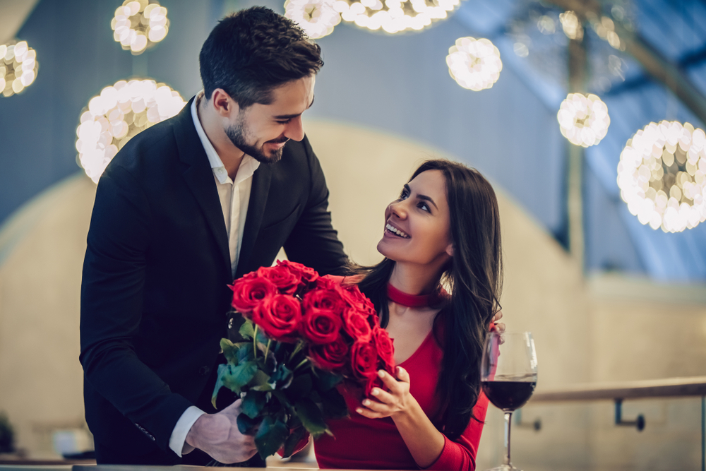 Red Roses and couple