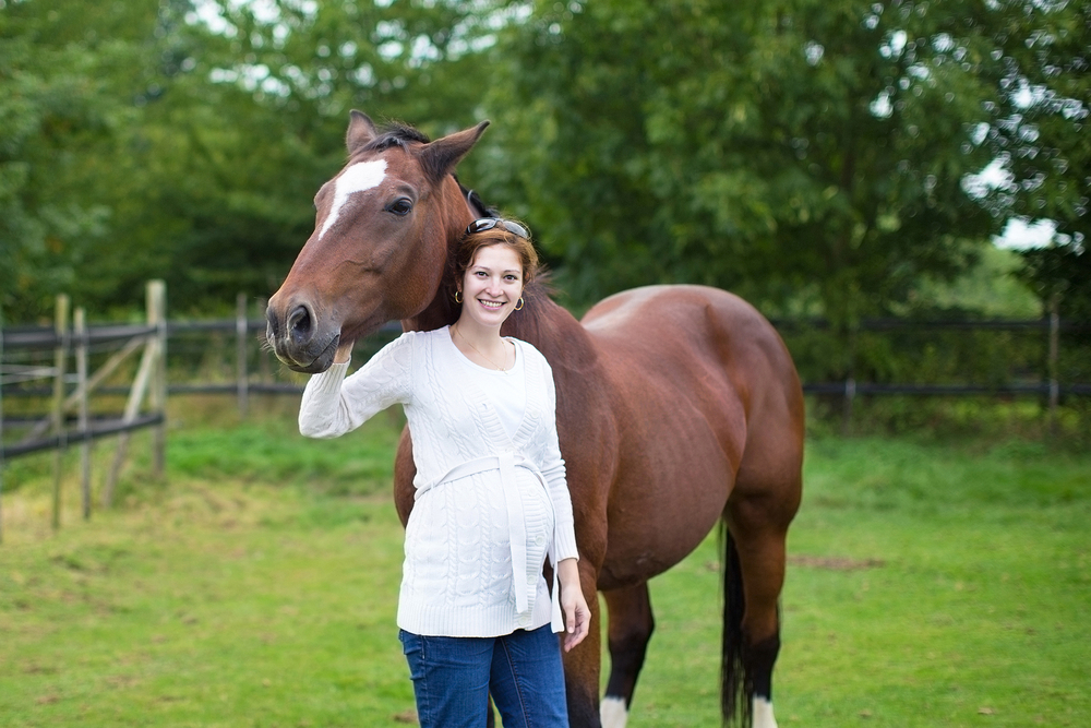 Can a woman go horseback riding during pregnancy