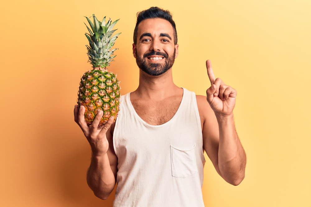How can pineapple help men during sex