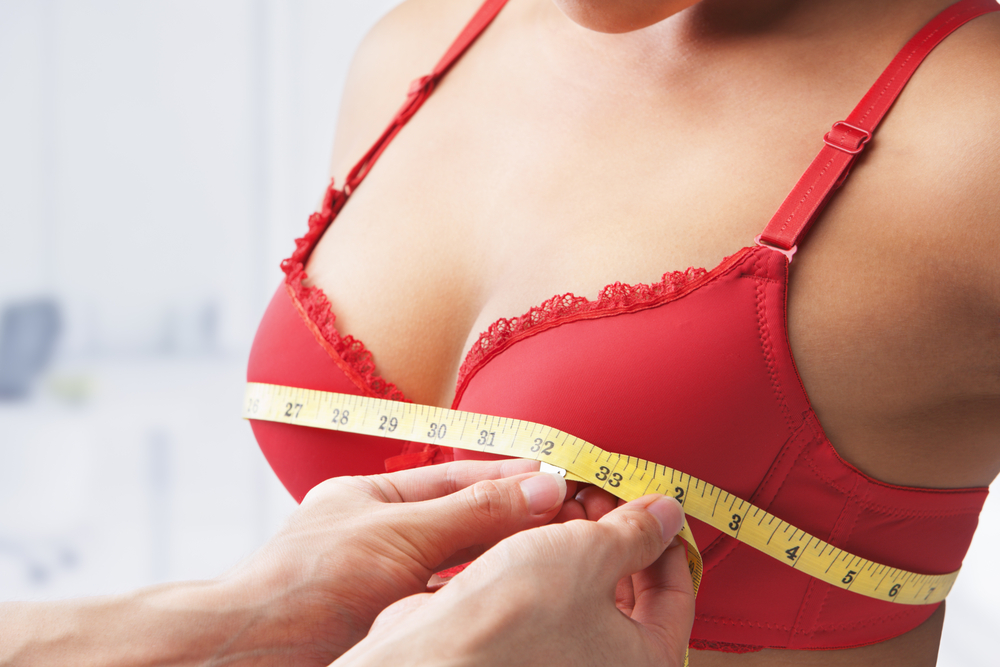 What determines a woman's bra size